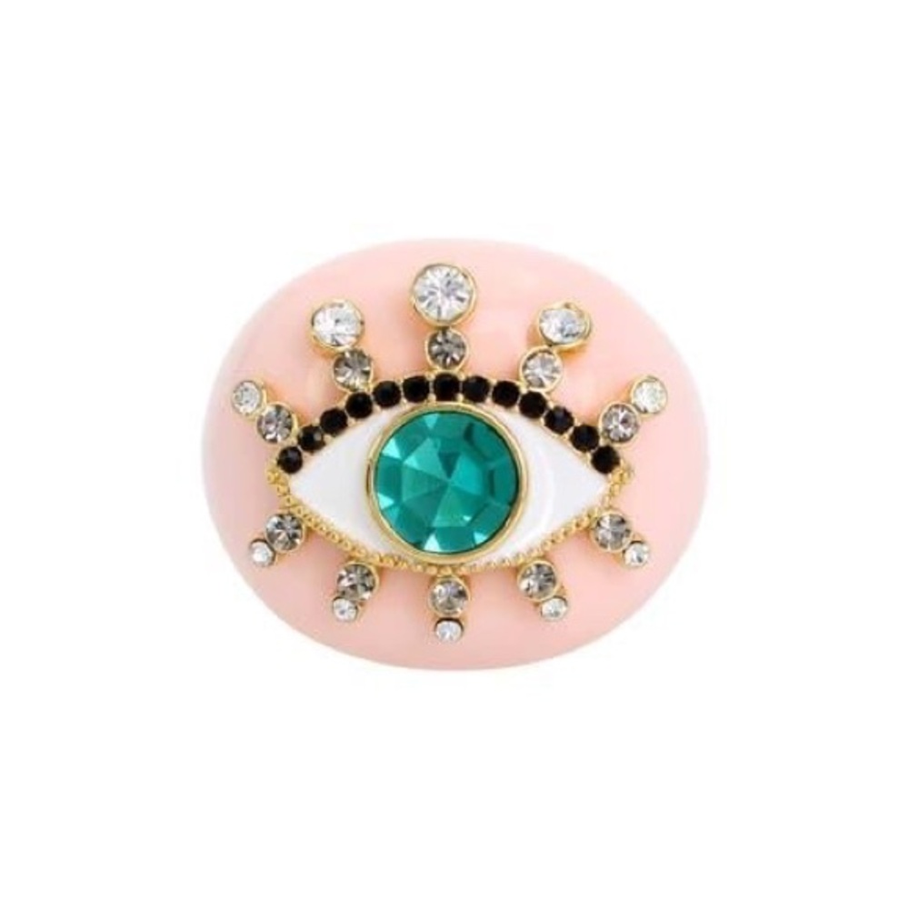 Kurt geiger evil eye resin ring